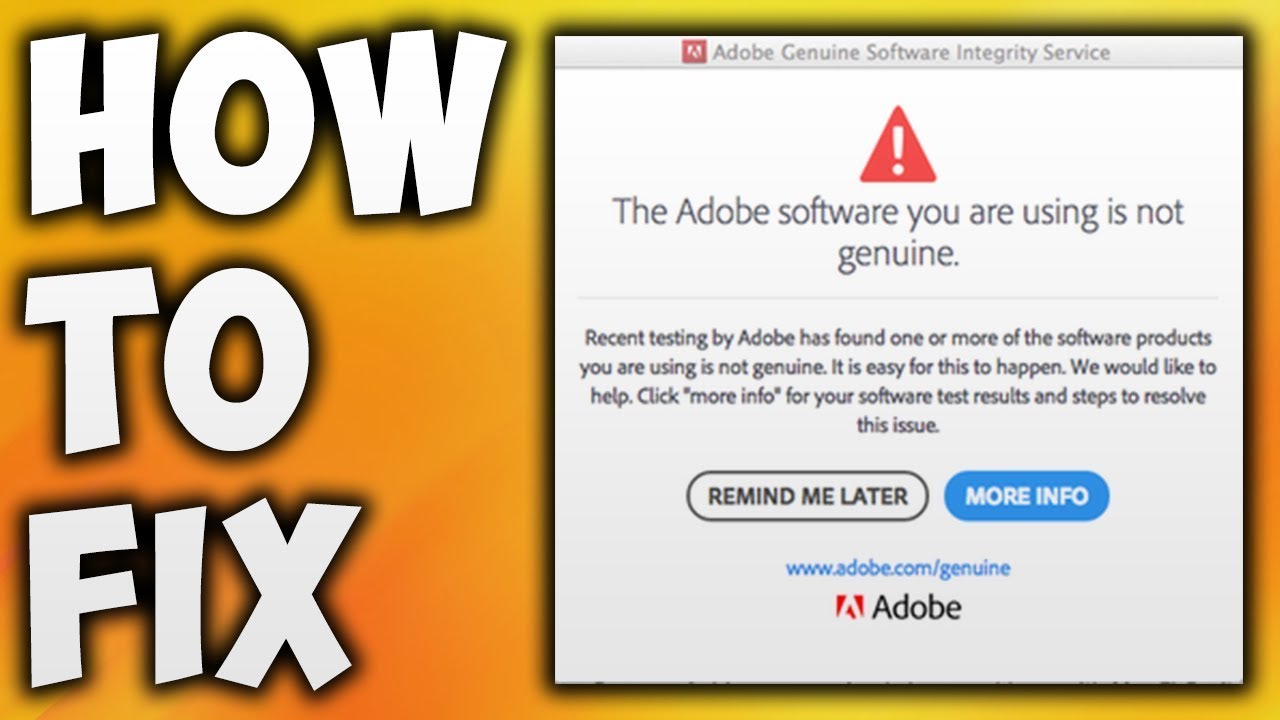 Remove adobe genuine software integrity service pop up mac